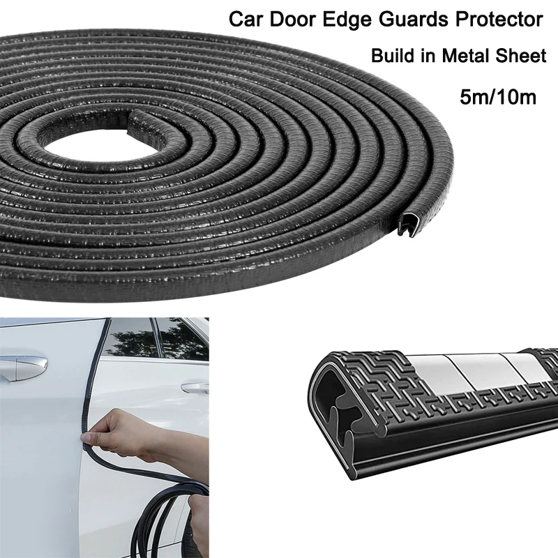 Car Door Edge Sealing Strip Universal Automobiles Doors Trunk Hood Seal Sealant Strip Protector  Decorative Seal For Cars