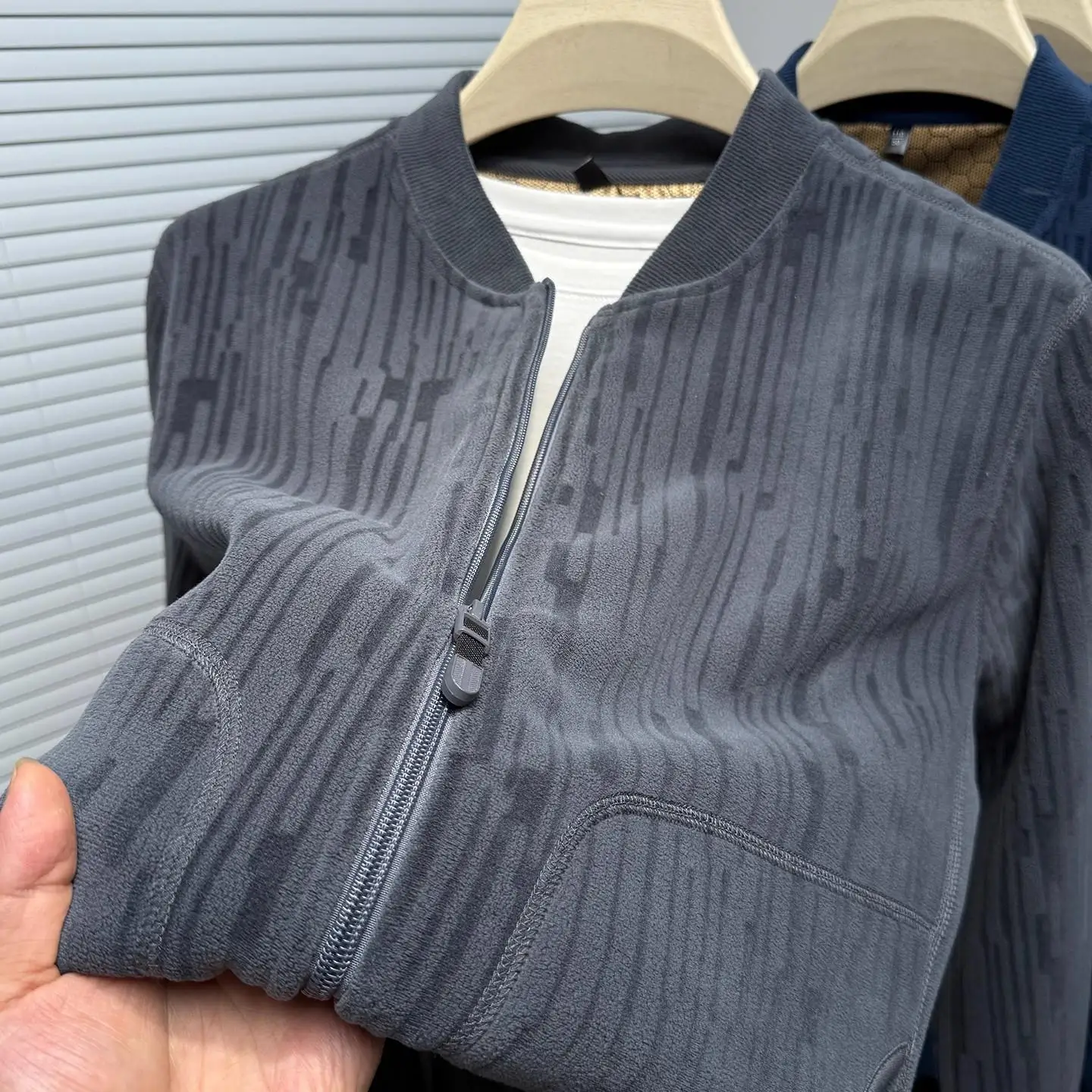 

Thiened Double-sided Fce Sweatirt Cardigan Baseball Collar Autumn Winter Men's Casual Jaet Warm Comfortable Leisure ...