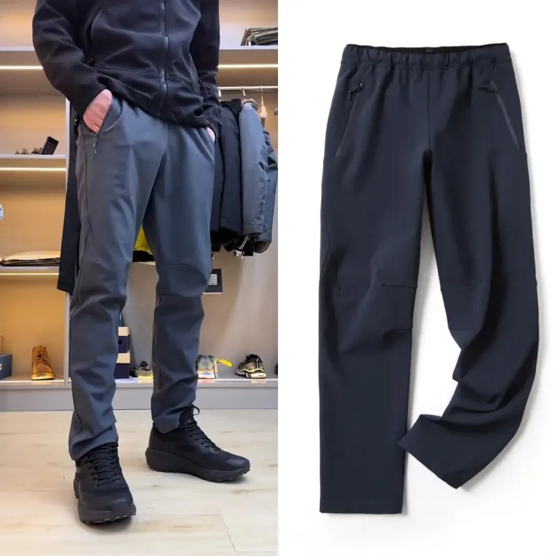 

Ультралегкие быстросохнущие брюки Softell для активного отдыха, мужские повседневные брюки, весенняя модная городская модель прямого кроя для молодежи