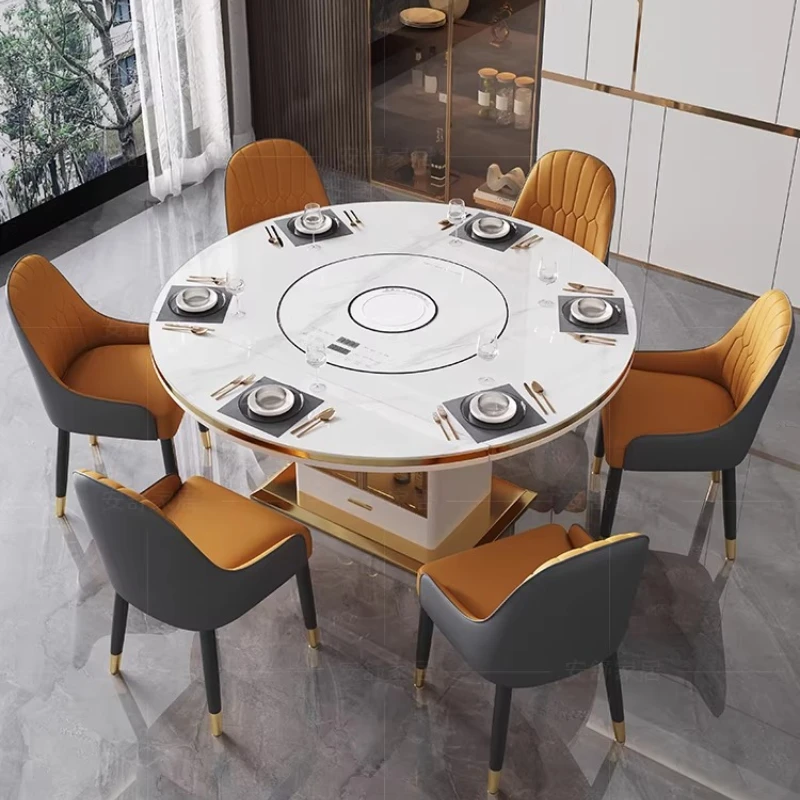 Mesa de Jantar Redonda Lounge, Mesa de Jantar Moderna Nórdica de Meio Século, Mesa de Escrita de Designer, Mesas de Jantar, Móveis de Cozinha