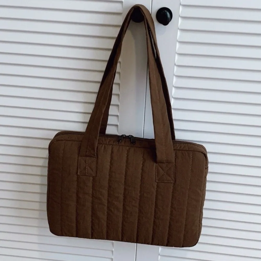 Multi-purpose Laptop Shoulder Bag Shockproof Large Capacity Laptop Protective Bag 14 Inch Solid Color Notebook Case