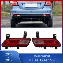 Car Rear Bumper Reflector Fog Light Turn Signal Lamps Stop Warning Brake Lights Taillight For GEELY GC6 SC6 2016 2017