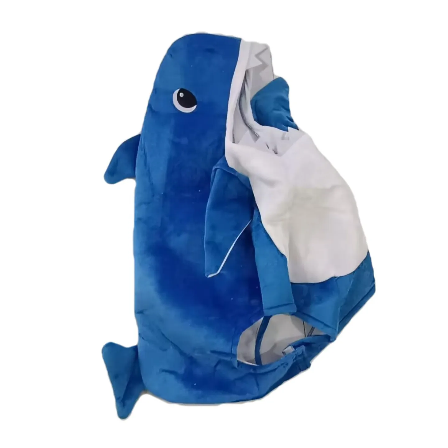 Halloween Outfit Mascot animal  blue shark Cosplay Funny kid Costume for children shark jumpsuit