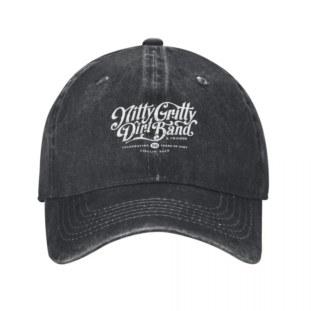 Nitty Gritty Dirt Band Celebrating 50 Years Of Circlin Back Baseball Cap Snap Back Hat Girl Men's