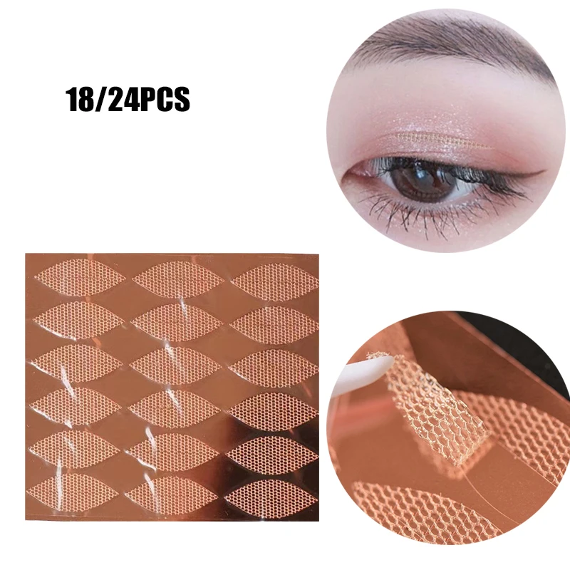 

18/24Pcs Double eyelid tape Invisible Eyelid Sticker Lace Eye Lift Strips Double Eyelid Tape Adhesive Stickers Eye Tape Tools