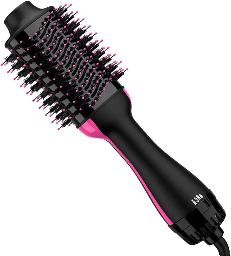 Hair Dryer Brush Blow Dryer BrushStyling Tools with Ceramic Oval Barrel Styler Volumizer Hot Air Straightener