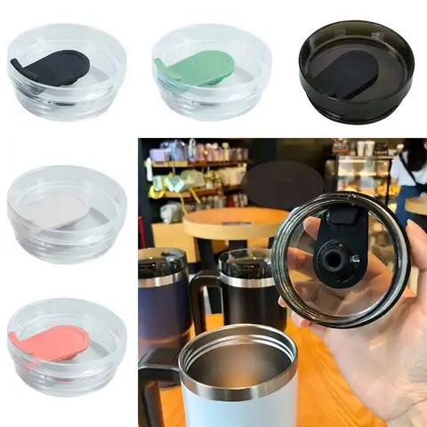 30oz Sealing Bottle Cover Splash Spill Proof Plain Plastic Replacement Lids for Tyeso/ Tumber Cup Cap Therms Cup