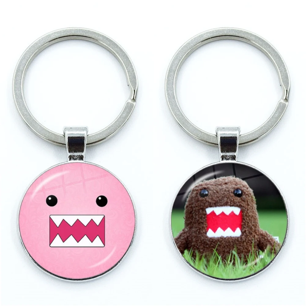 Simpatico cartone animato Domo Kun portachiavi TV giapponese Kawaii mascotte cupola di vetro portachiavi ciondolo borsa per bambini accessori regalo