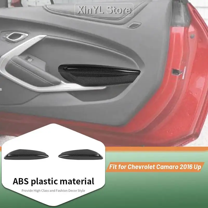 

Interior Door Armrest Panel Trim For Chevrolet Camaro 2016 2017 2018 2019 2020 2021 2022 2023 2024 Up Carbon Fiber Style