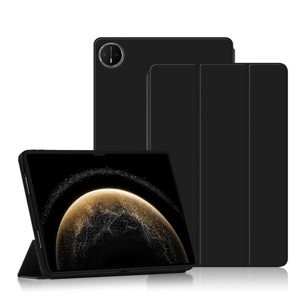 

Смарт-чехол для Huawei MatePad Pro 13,2 дюйма, 2025 2023, тройная магнитная подставка, кожаный чехол из ТПУ с автоматическим пробуждением, сон