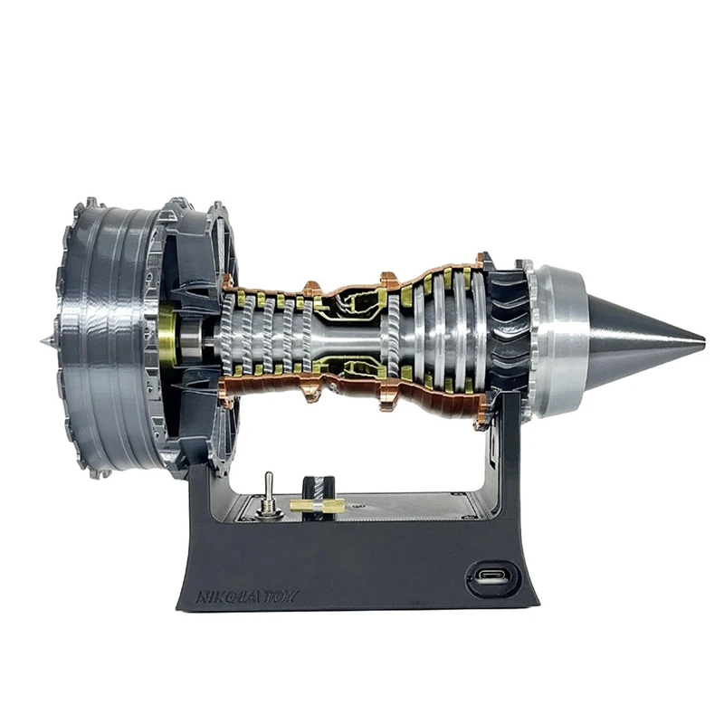 TR-900 Simulation Turbofan Engine Model Toys Aviation Fan Collectibles Static Display Ornaments Gifts 25CM