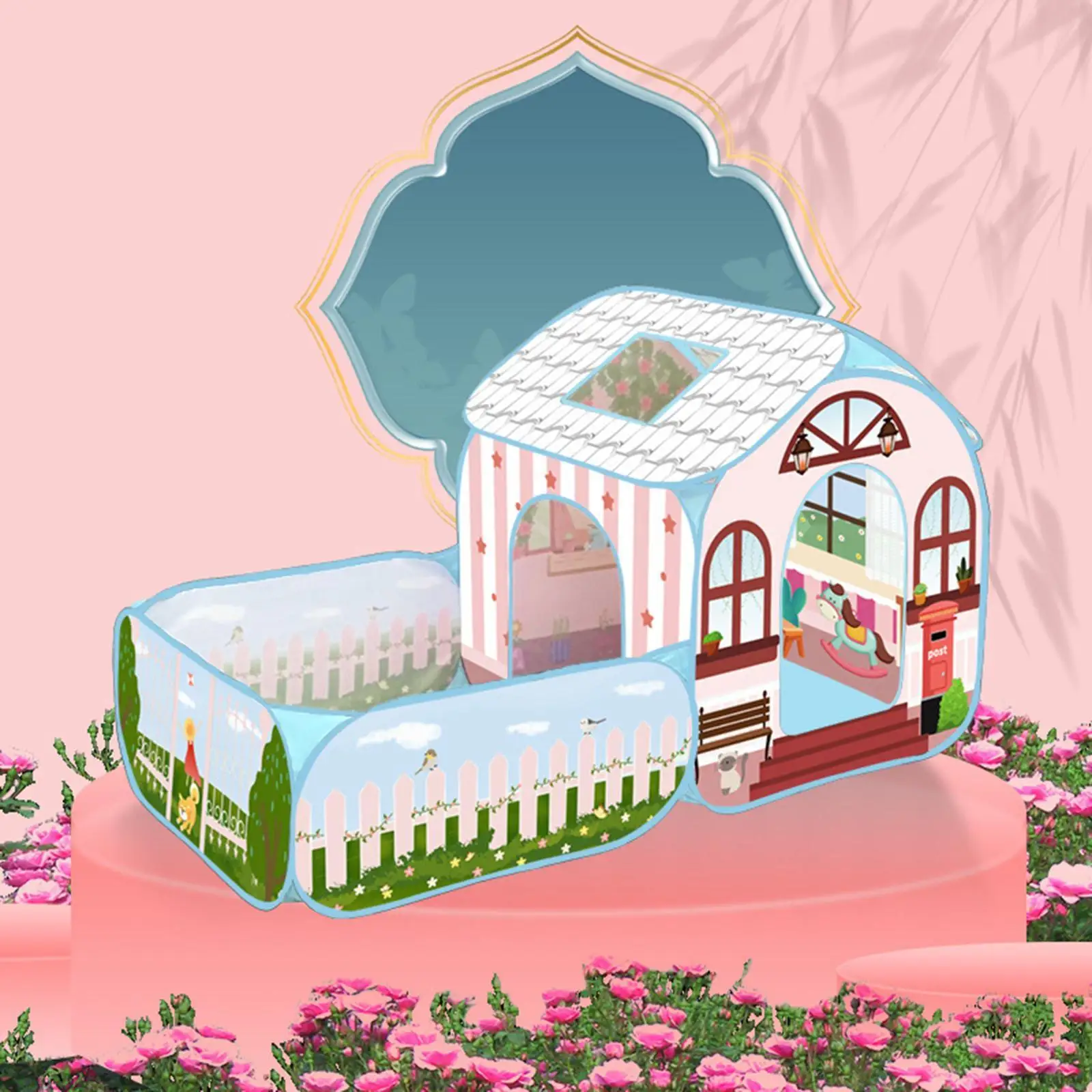 Tienda de juegos para niños con recinto, lectura de estudio, juego imaginativo, Castillo de princesa para parques, Picnics, patio trasero, fiestas de cumpleaños