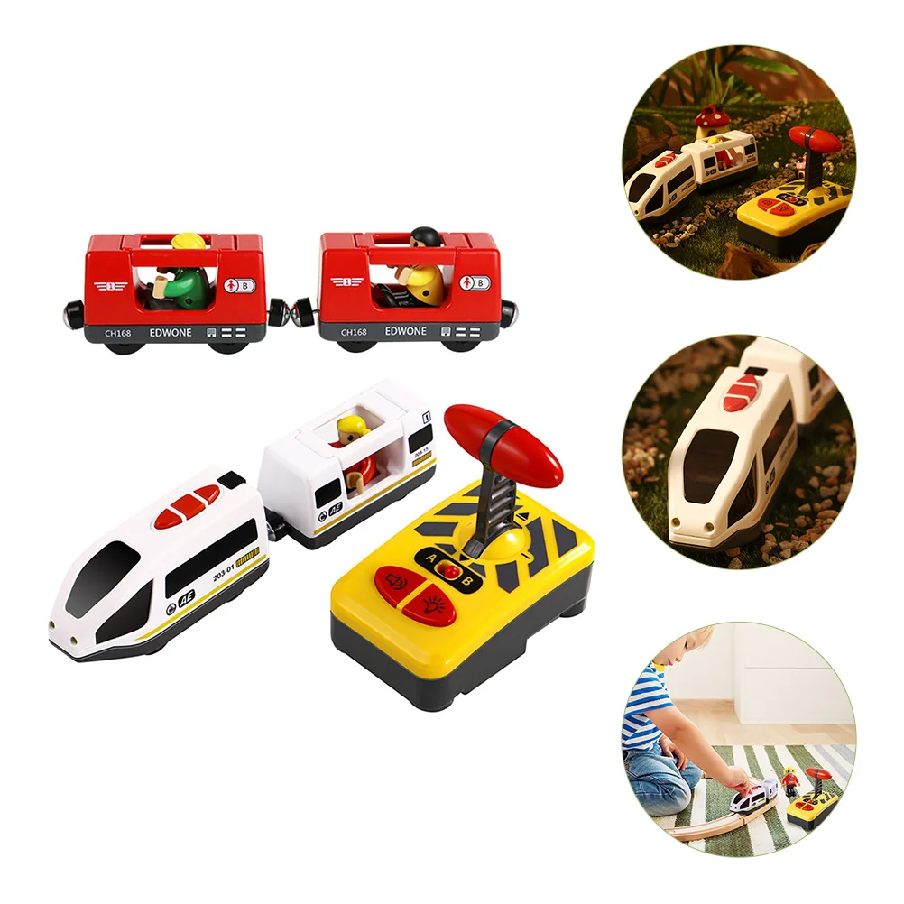 Remote Control Train Practical Toy Kids Engine Electric Operated Educational Plastic