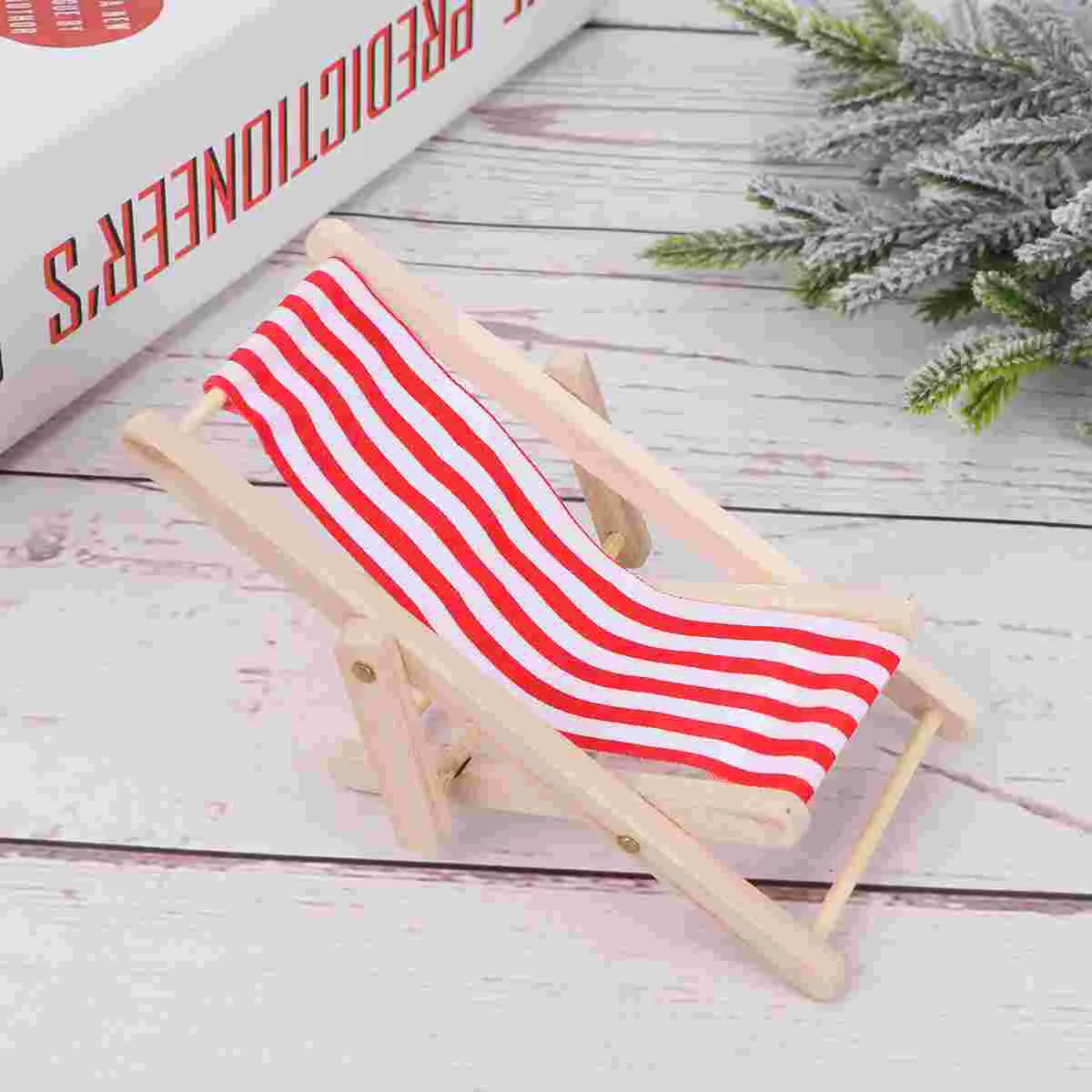 

Crafts Child Recliner Decorate Baby Beach Toys 11X5cm Bamboo Accessories Kids Mini Chair Model