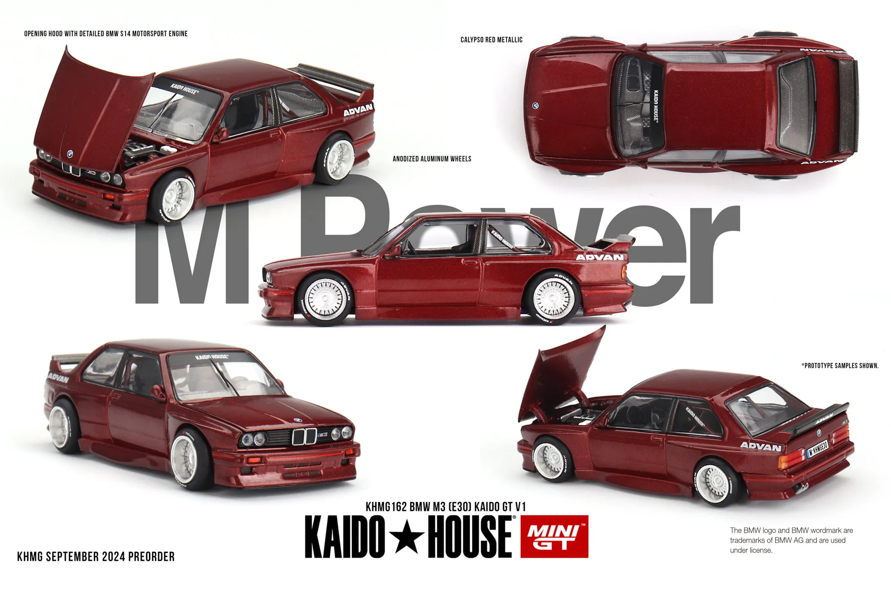 Kaido House + MINIGT 162 M3 E30 V1 Diecast Model Car