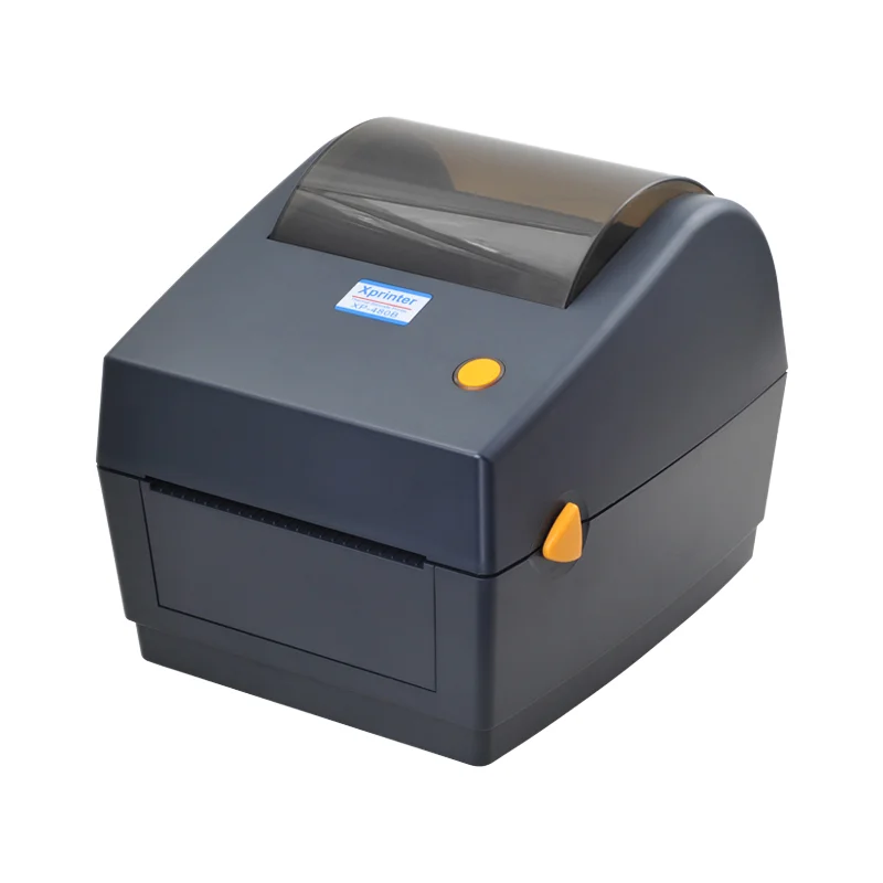 Xprinter XP-480B 4X6 Barcode Label Printer 108mm Roll Sticker Thermal Printer Adhesive Address Stickers Direct Thermal Printer