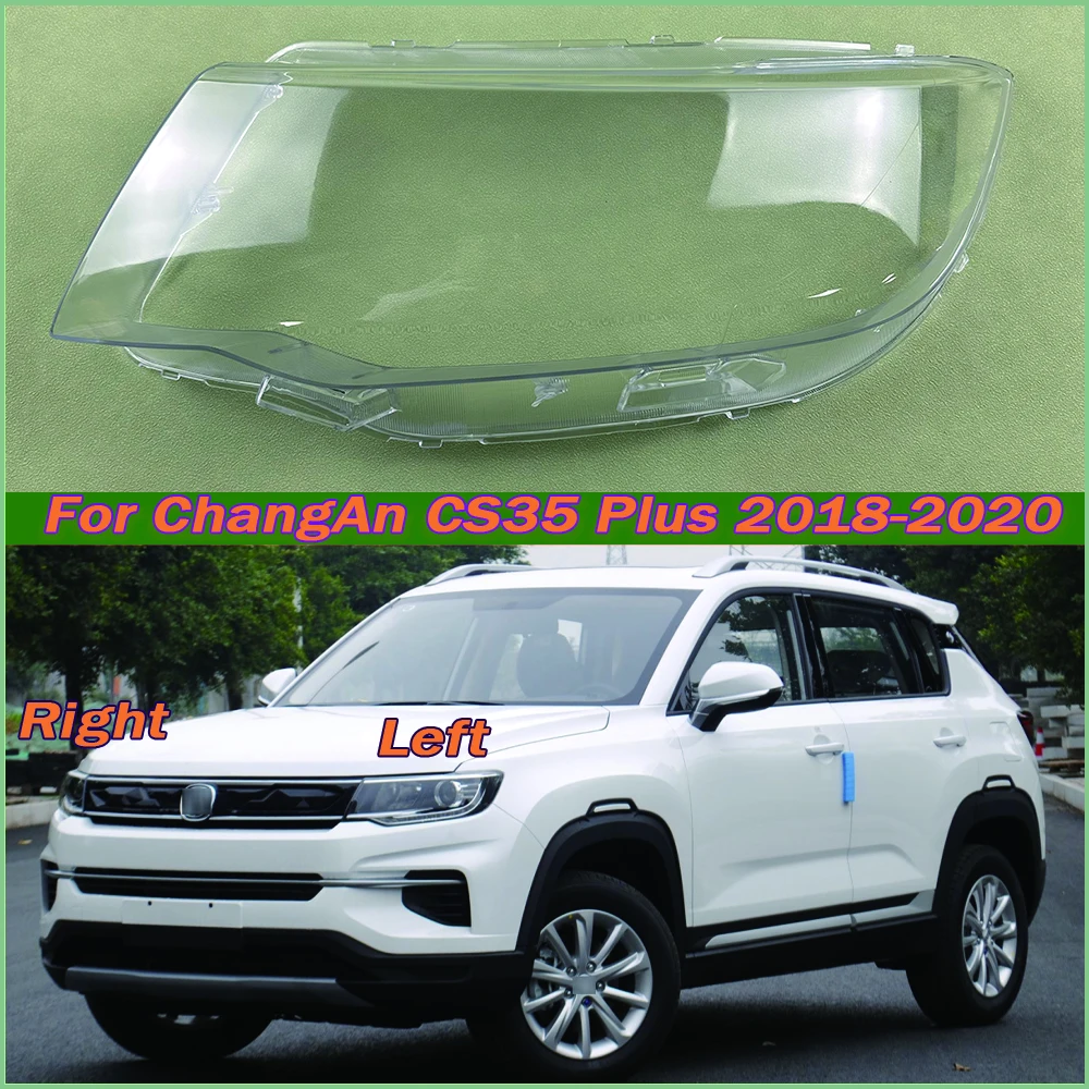 

For ChangAn CS35 Plus 2018-2020 Car Accessories Headlight Housing Shell Lamp Shade Lens Transparent Headlamp Cover Plexiglass