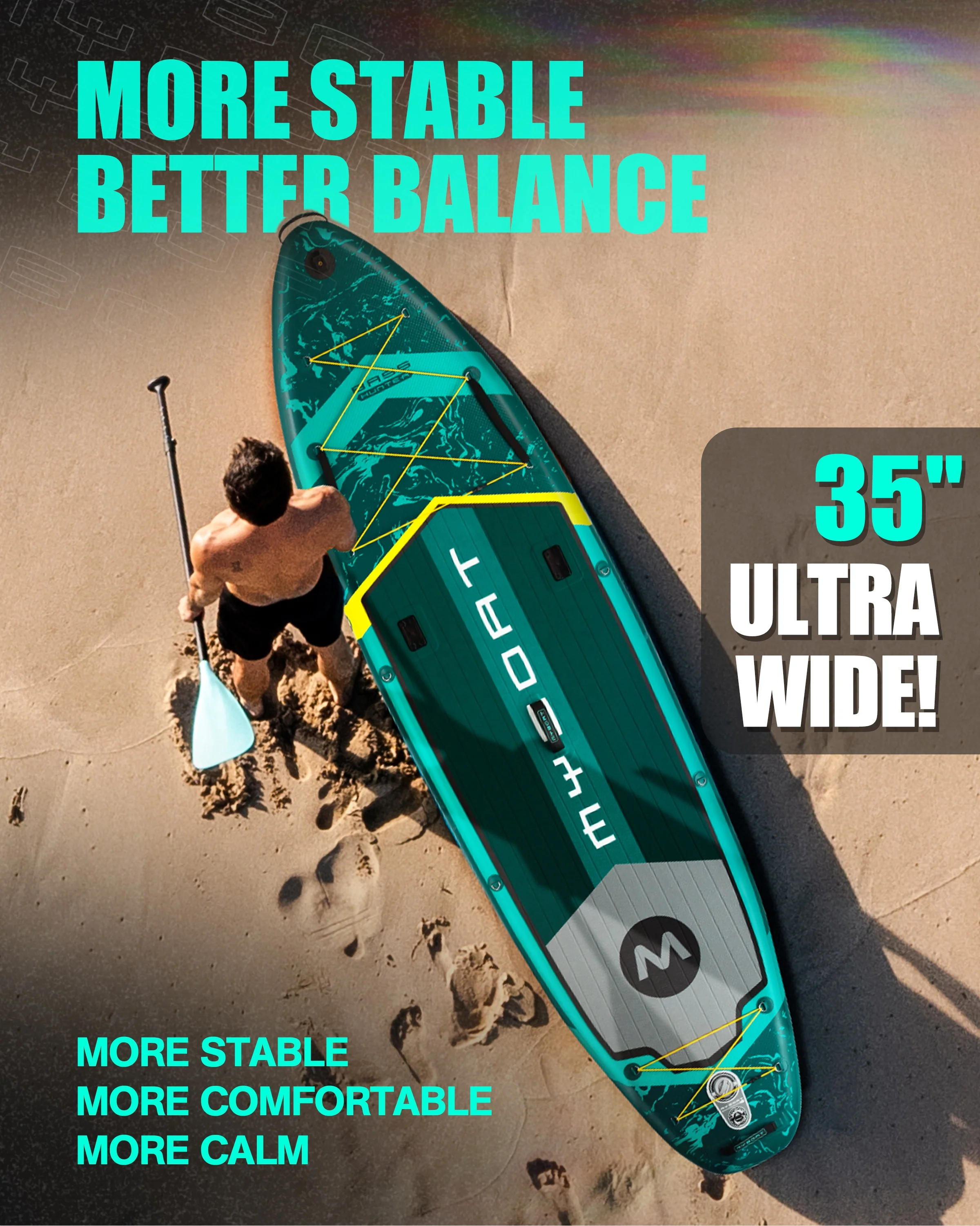 Neues Design Wasserspielgeräte Surfbrett Paddle Board Ständer aufblasbar mit Aca-Kajak-Sitz