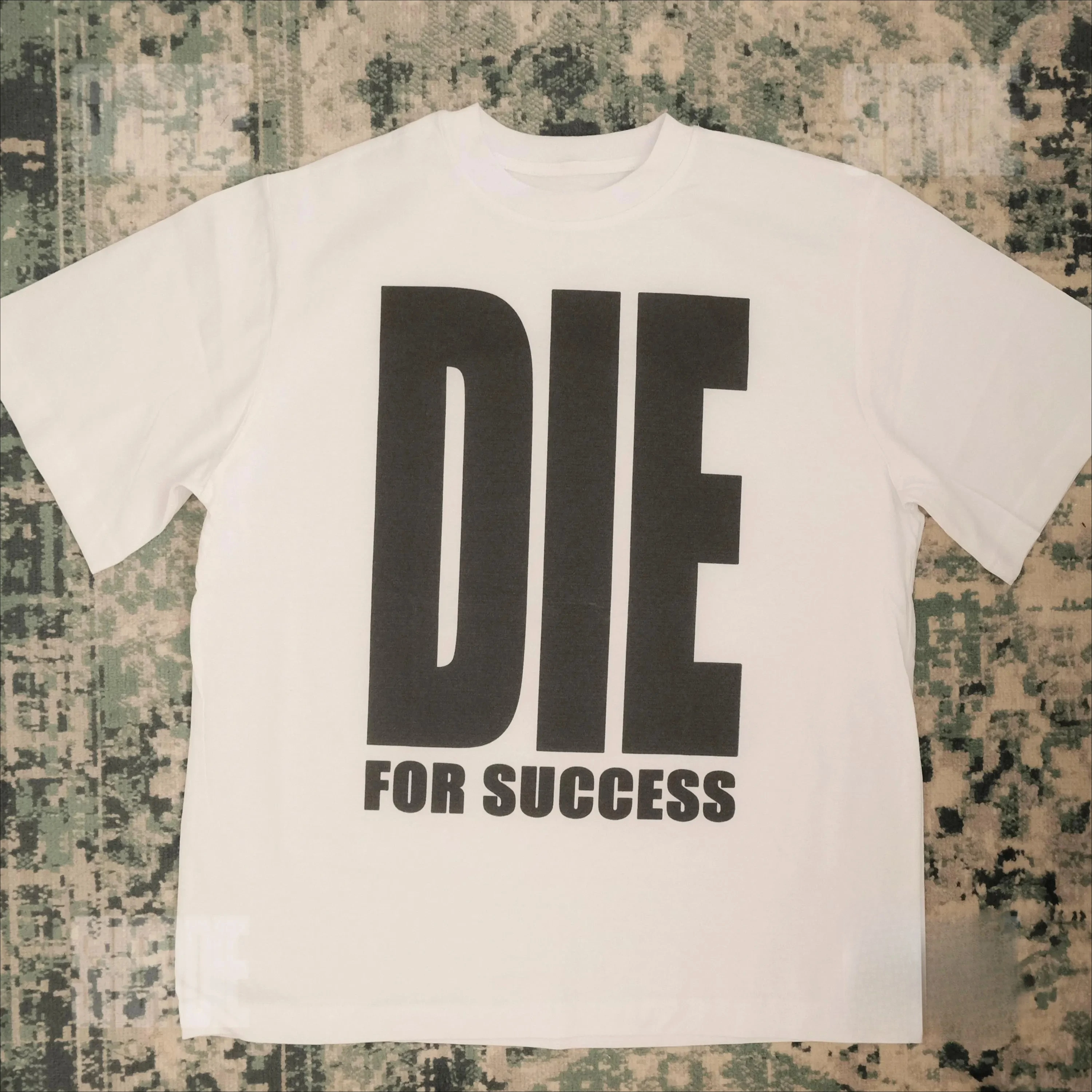 Y2K Harajuku Die for Success T-Shirt for Men  Hip Hop Streetwear O-Neck Short Sleeve T-shirt Rock Goth Vintage Casual Tops