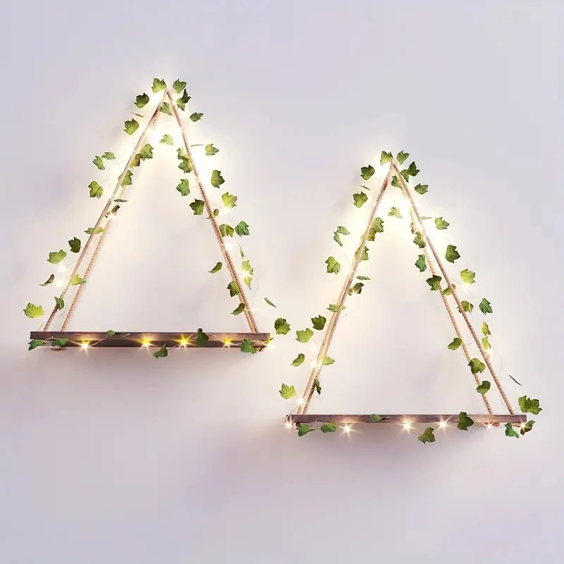 1PC luci decorative a corda Lvy ghirlanda di foglie d'acero, ghirlanda luci sospese fata luci notturne camera da letto decorazione del cortile della parete