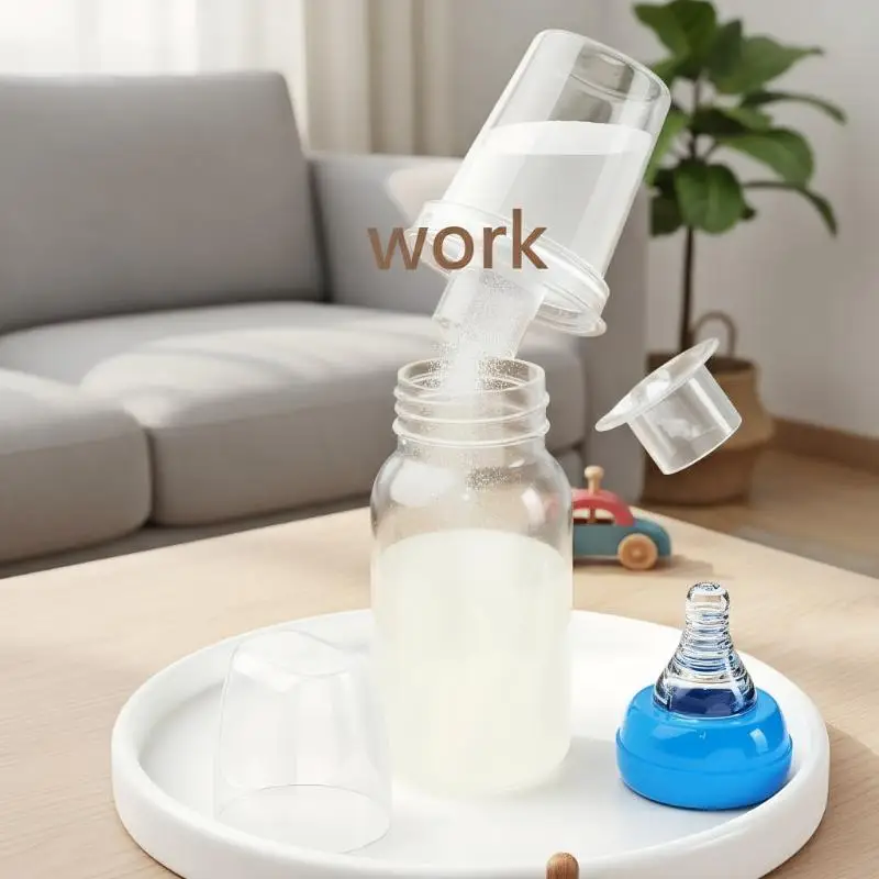 6PPC 80ML Baby Milk Powder Dispenser Portable Baby Food Storage Box Baby Dispenser Pre-Measured Powder Box