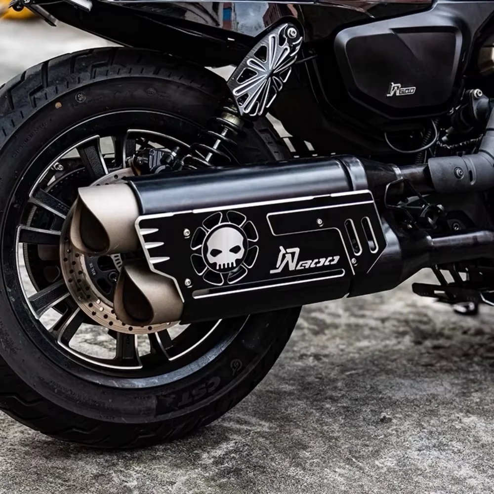 For QJMOTOR SRV600 Motorcycle Modification Parts Exhaust Pipe Heat Shield Decorative Cover