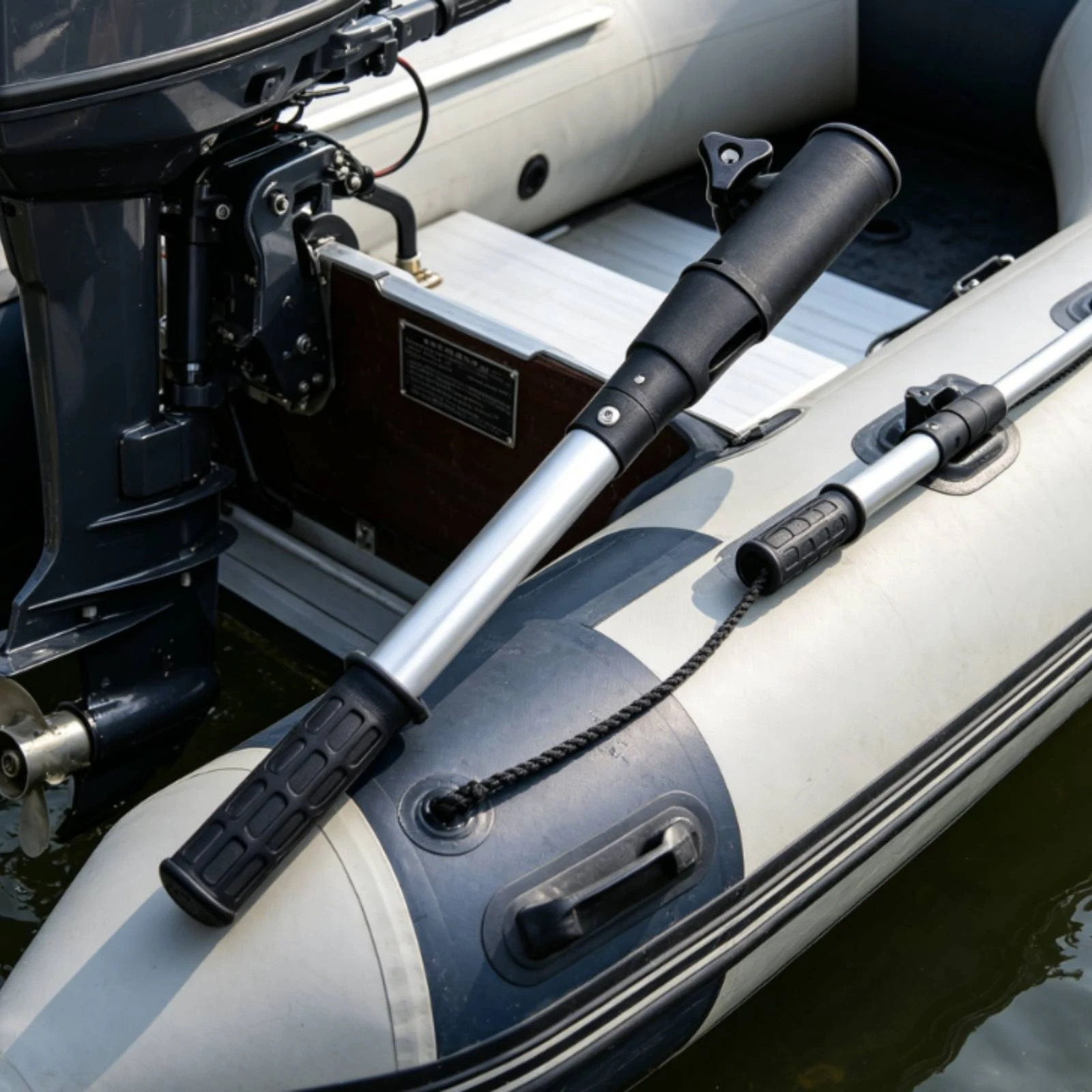 

Outboard Tiller Extension Handle Aluminum Alloy Outboard Throttle Extension Rod Inflatable Boat Throttle Rod Comfortable Grip