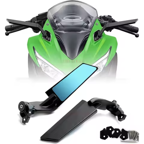 For Honda CBR650R F CBR1000RR CBR600RR CBR 250R 300R 400RR 500R Motorcycle Mirror Modified Wind Wing Rotating Rearview Mirror