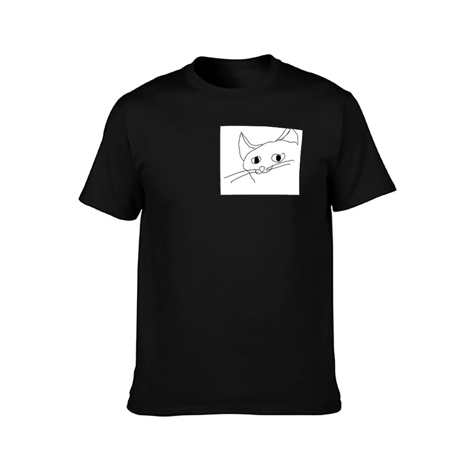 Gilbert the Cat T-Shirt Utility Work Short Sleeve Top T-Shirt