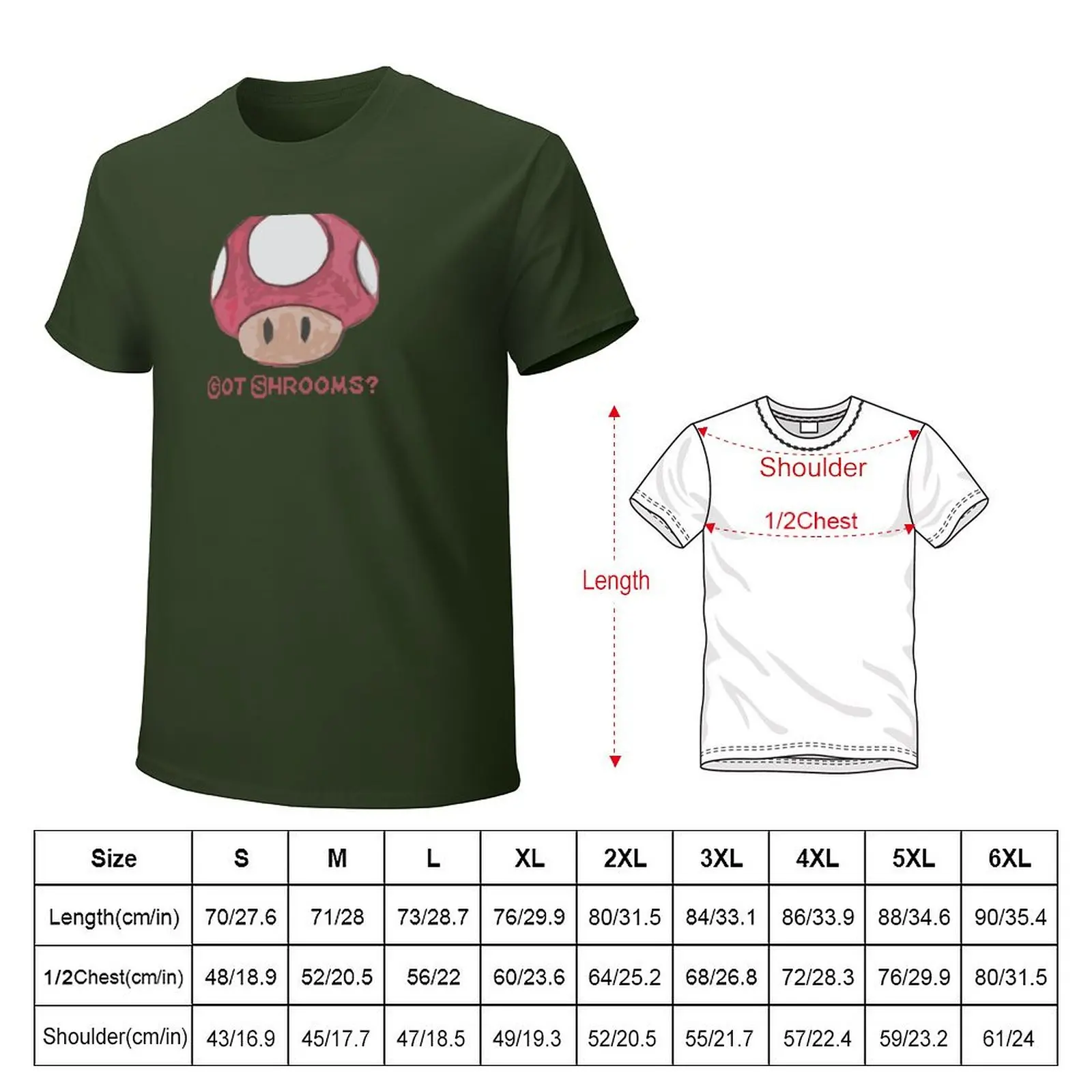 Got Shrooms? T-Shirt Blouse quick-drying mens clothing