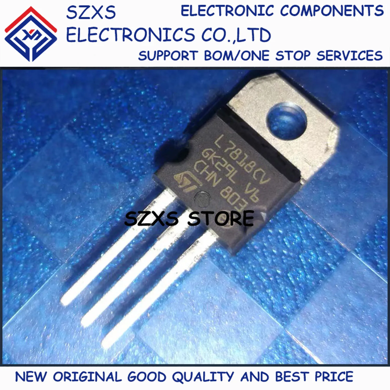 

New Original 10Pcs L7818CV TO-220 Three-terminal Voltage Regulator In Stock Electronic Components Good Quality