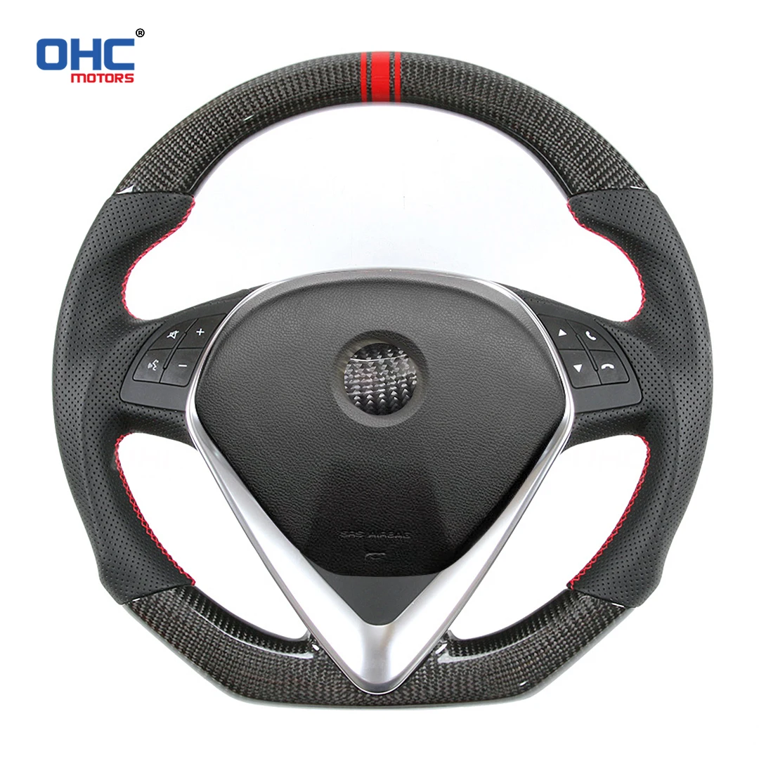 Volant 100% en Fiber de carbone véritable adapté au volant personnalisé Alfa Romeo