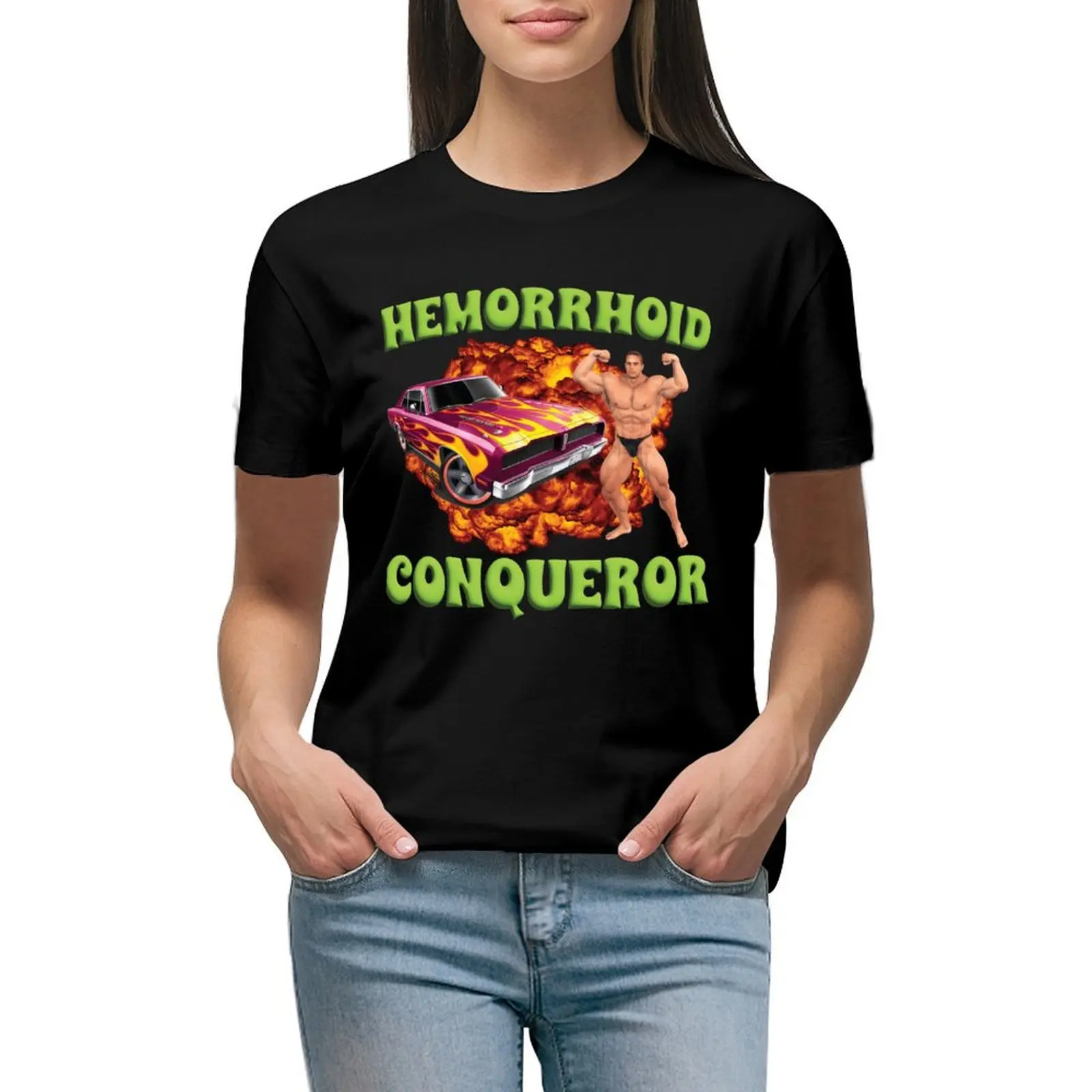 

Hemorrhoid Conqueror T-shirt cute clothes tees vintage clothes plain t shirts for Women