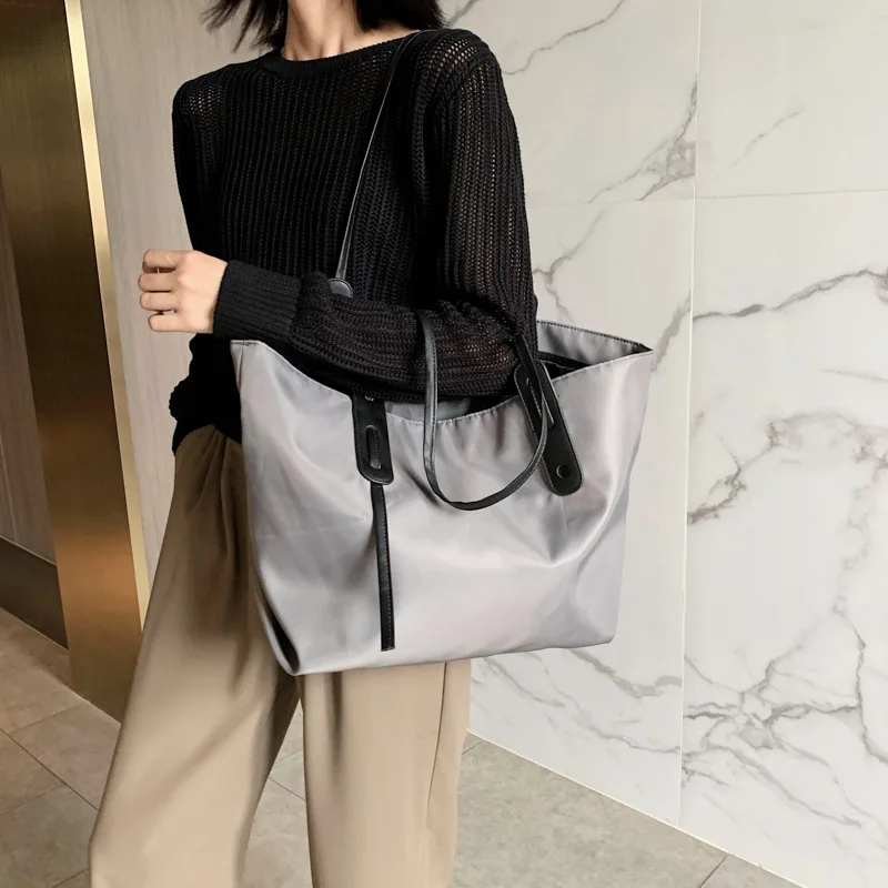 

New Women's Bag Korean Tote Bag Waterproof Oxford Fabric One Shoulder Handbag Large Capacity Handbag