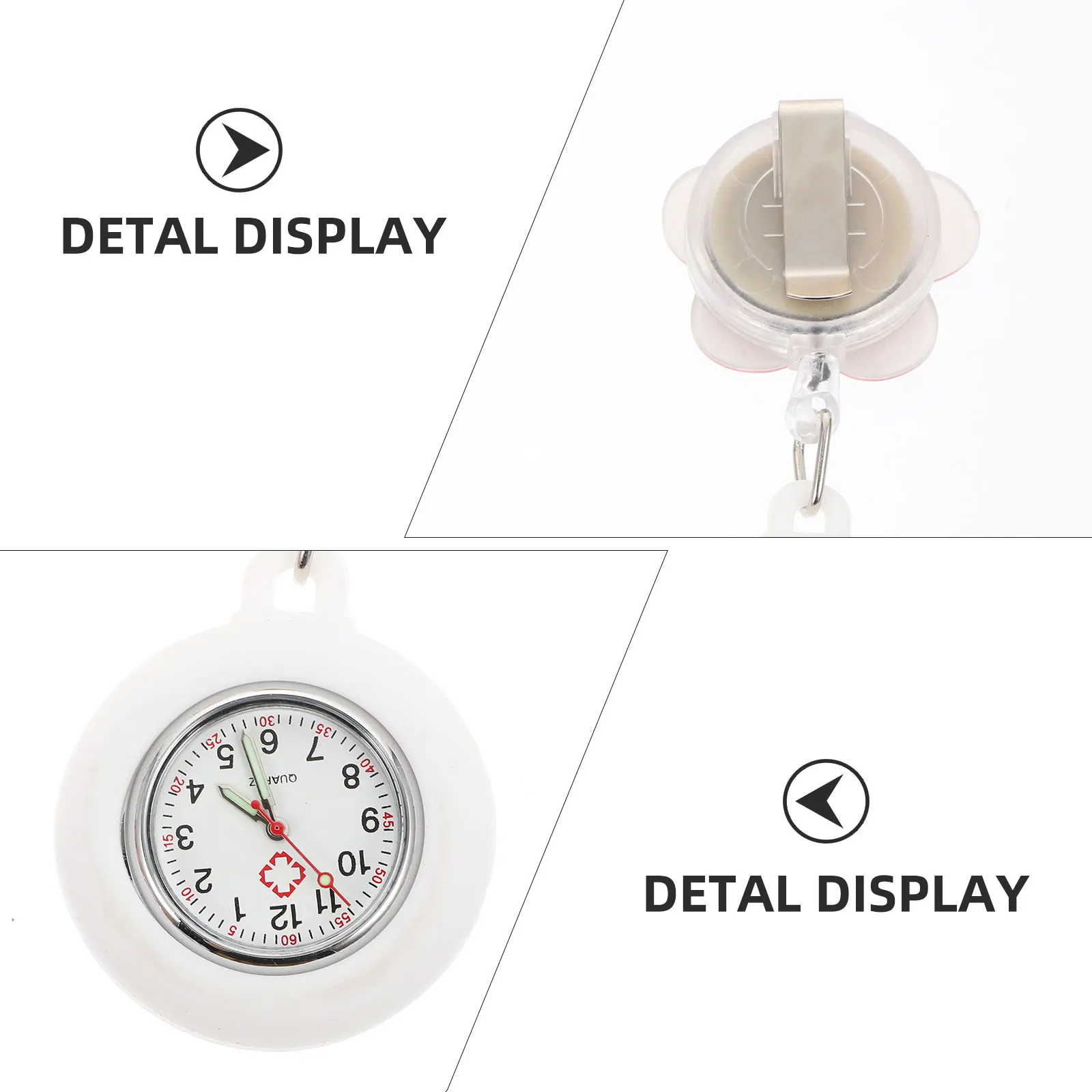 Quality Zinc-Alloy Nurse Pocket Watch Electronic Clip Watch Stylish Cartoon Design Portable Accurate