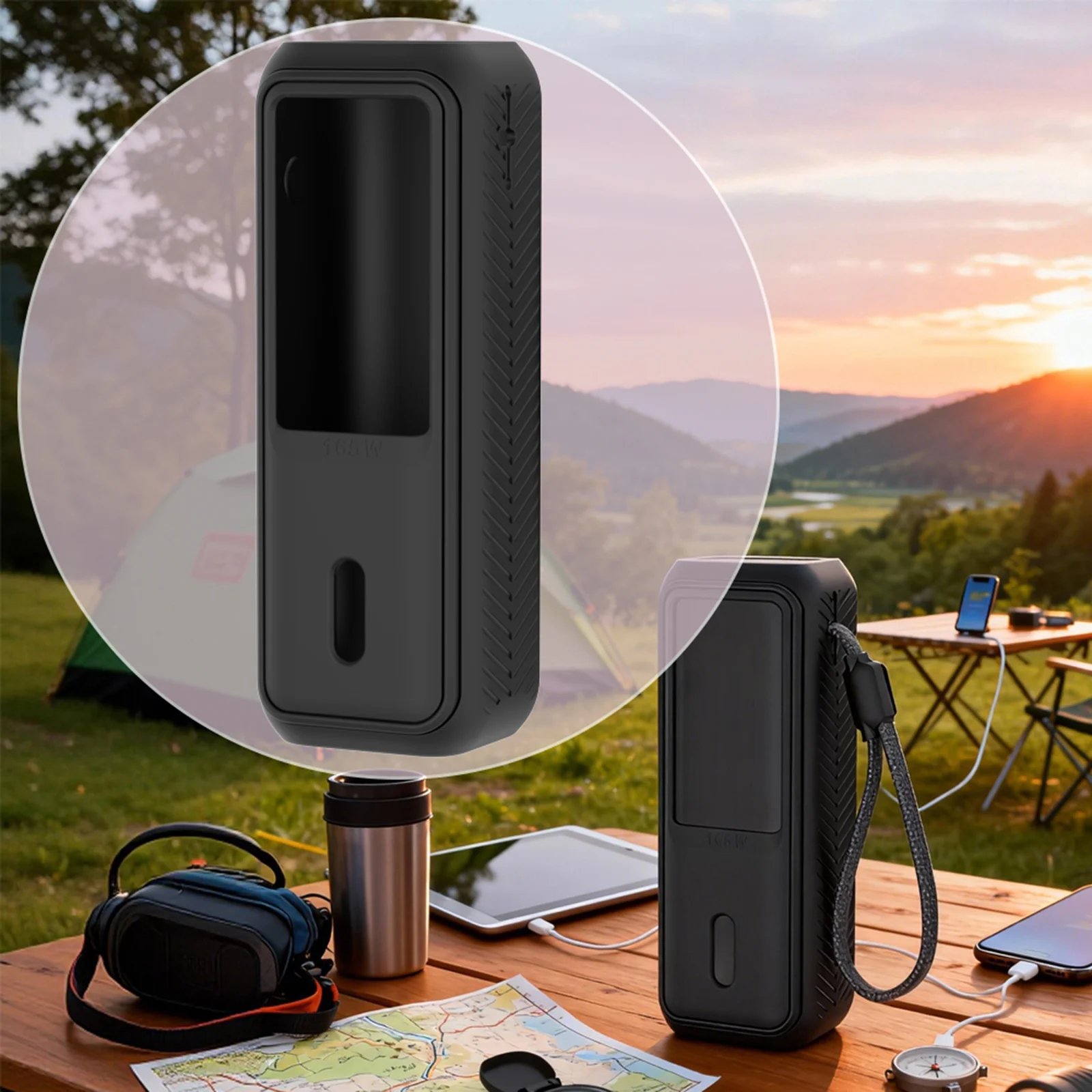 

Portable Protective Sleeve Repeatable Washable Protective Cover Shell for Anker Zolo 165W Dual-wire 25000mAh MobilePower