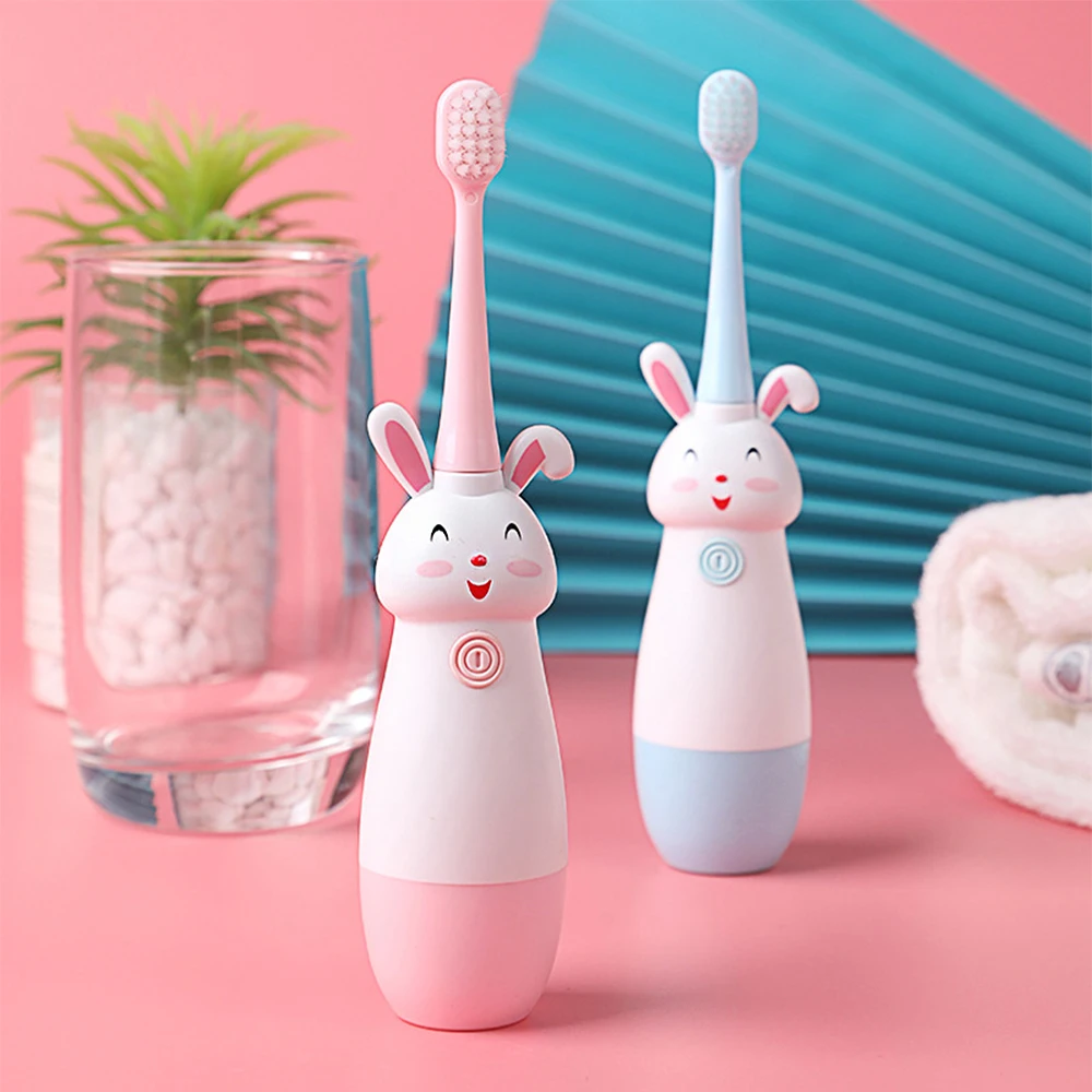 Children Electric Toothbrush Soft Bristles Professional Child Toothbrush Cute Rabbit Teeth Care 2023 new