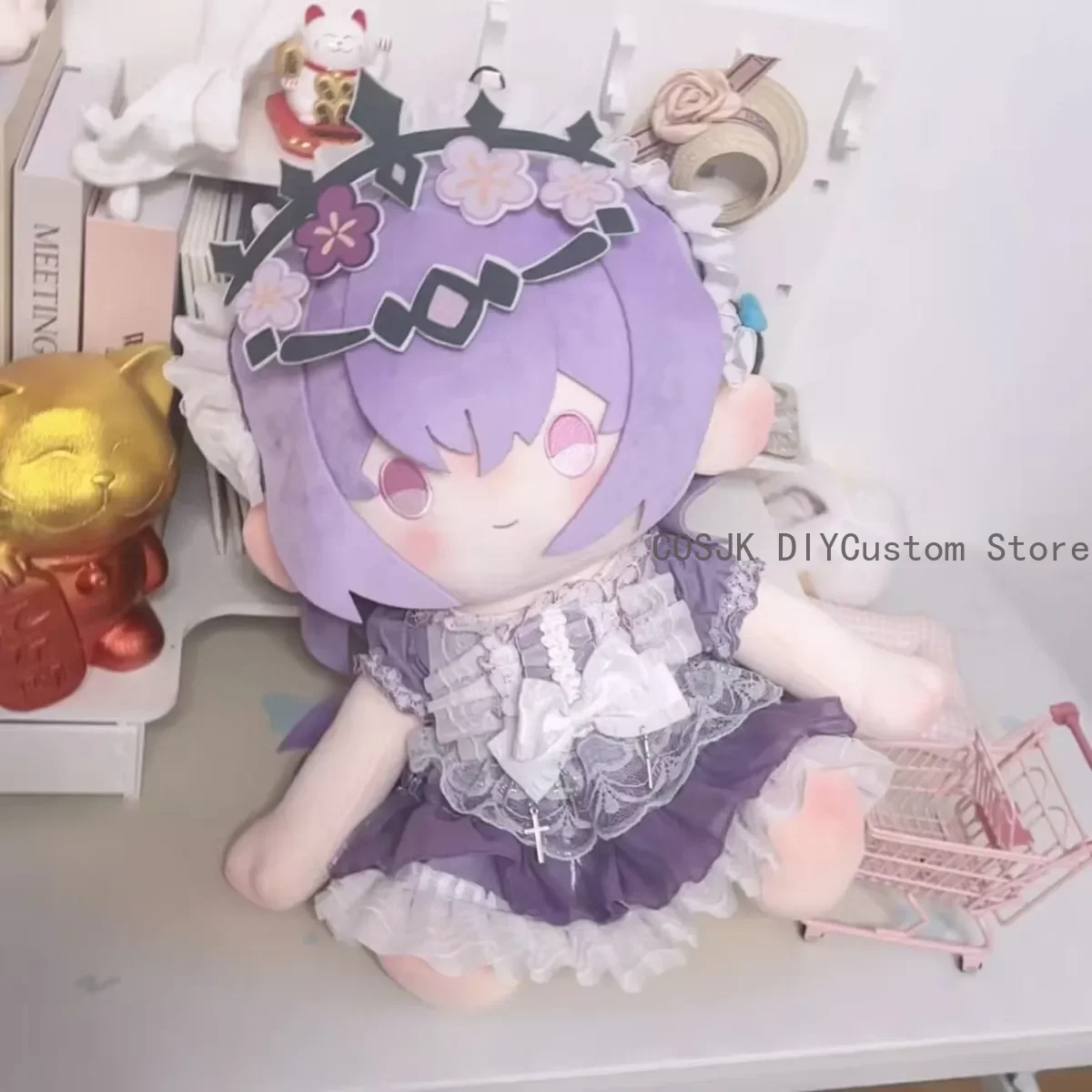 

Anime Castorice Honkai：Star Rail Soft Sitting Posture Model Maumet Body Change Clothes 40CM Plushie Pillow Adorable Xmas Gift