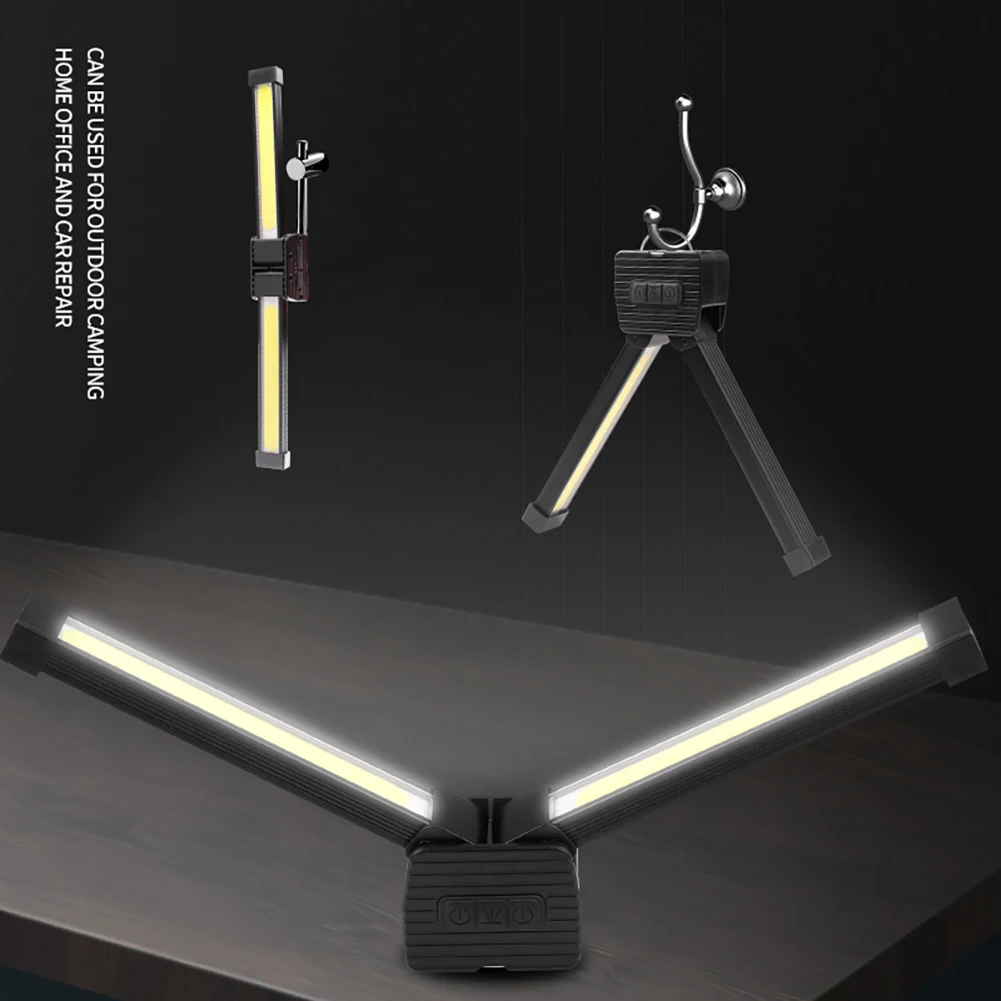 Lampu Tenda COB Lampu Sorot Darurat LED XPE Isi Ulang USB IPX4 Perlengkapan Luar Ruangan Mendaki Petualangan Dapat Disesuaikan Tahan Air