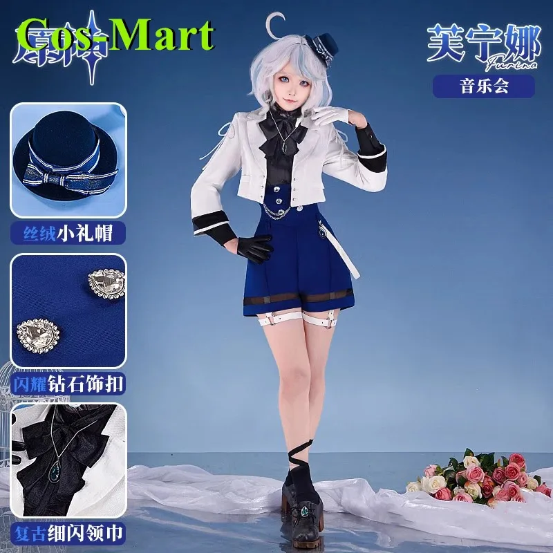 

Cos-Mart Genshin Impact Furina Cosplay Costume Focalors Concert Arethusa Singing Gorgeous Uniform Party Role Play Clothing Game