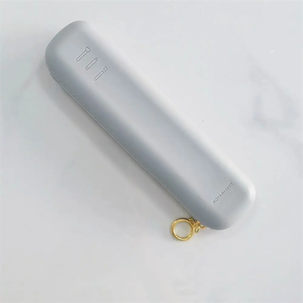 هدية سيليكون فرشاة للمكياج الحقيبة مع سحاب مخزن للمكياج أداة ماكياج فرشاة حقيبة التخزين سعة كبيرة ماكياج الحقيبة