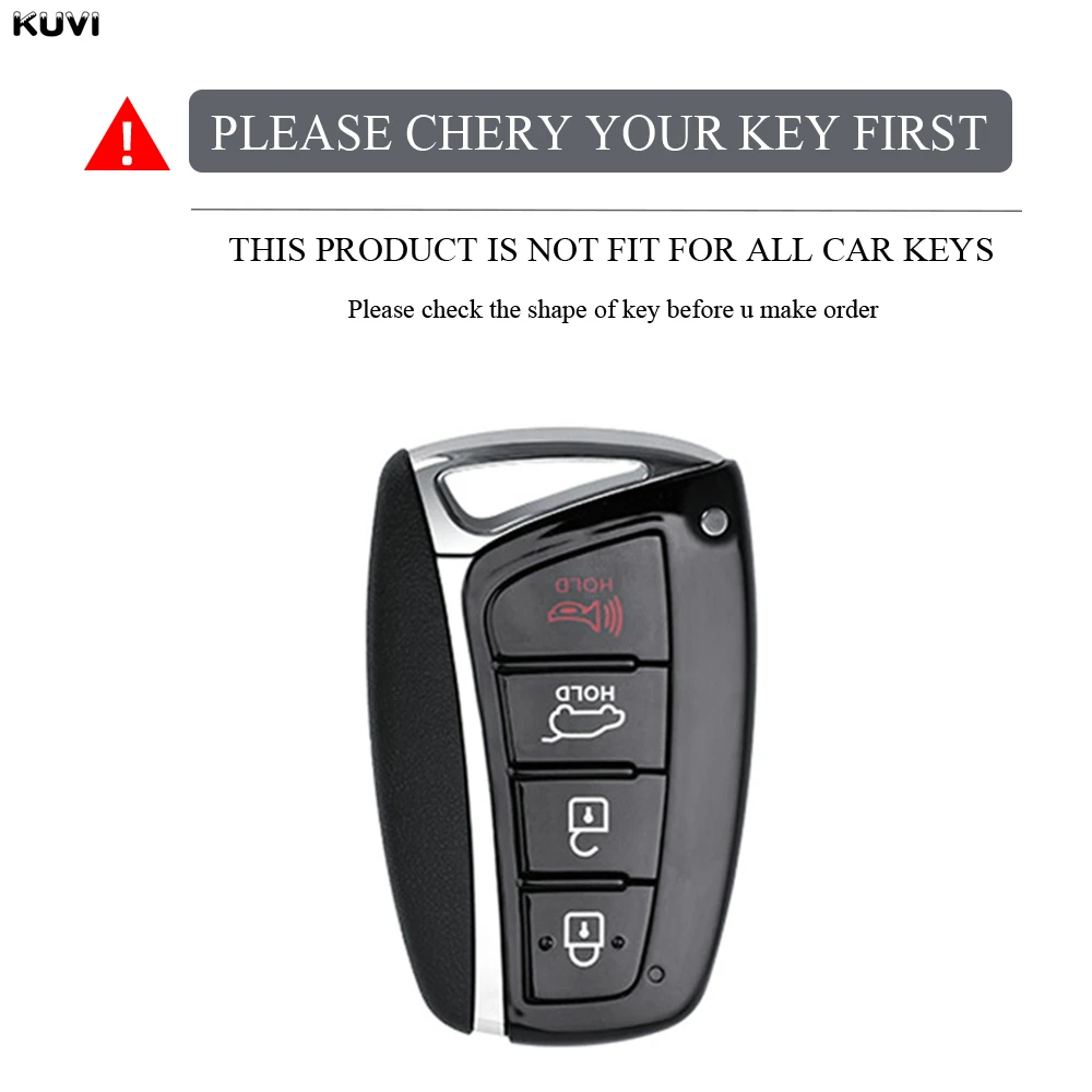 4 أزرار حافظة مفاتيح ذكية من البولي يوريثان غطاء فوب لشركة هيونداي غراندور HG سيدان جينيسيس G80 سانتا في 3DM جراند سانتا في 2018 IX45 EQUUS Azera