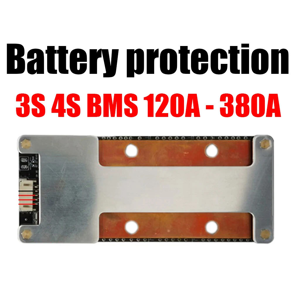 Placa de protección de batería de litio 3S 4S LifePo4 BMS, 12,8 V, 120A, 160A, 200A, 300A, 380A, arranque de coche eléctrico