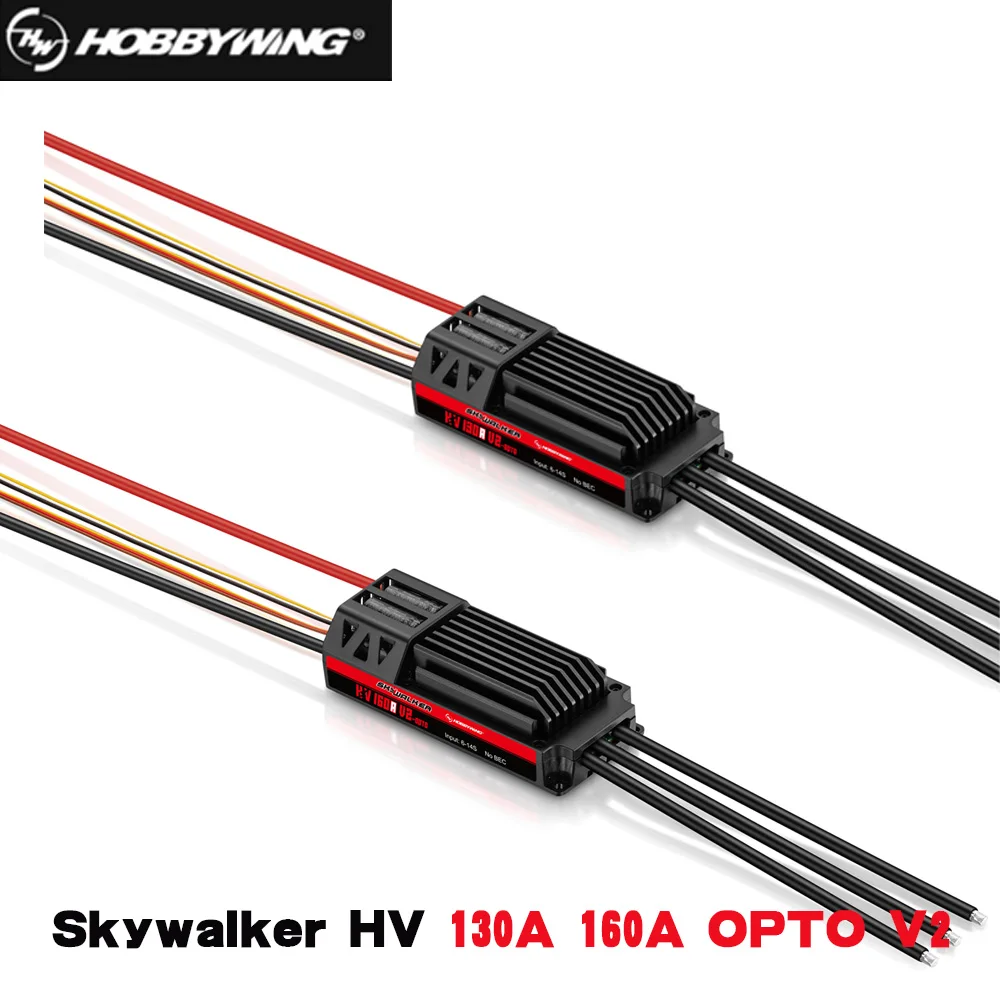 

Hobbywing Skywalker HV 20A 30A V2 Mini 130A 160A OPTO V2 Brushless ESC for RC FPV Drone Fixed-Wing Helicopter Aircraft