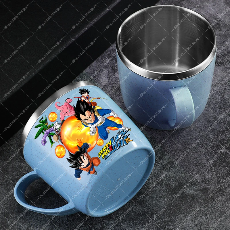 

Кружка из нержавеющей стали «Драгон Бол» для мальчиков, детская, милая, с принтом аниме, для сока, молока, чая, холодных напитков, подарок 2026