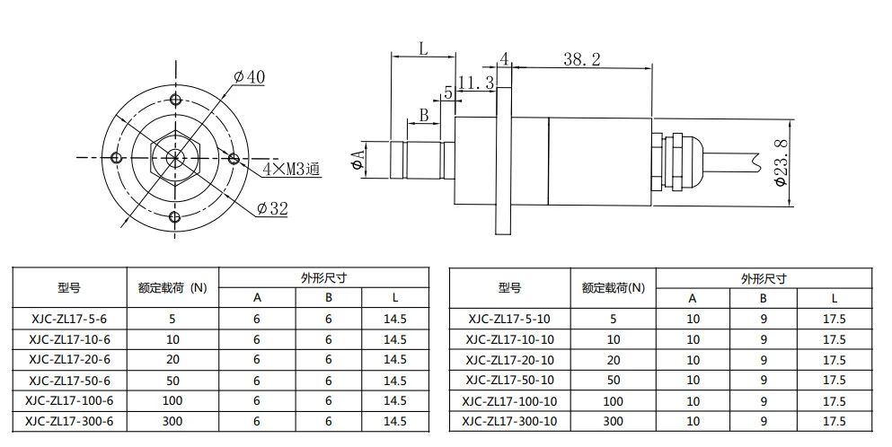 X-ZL17 Shaft head tension sensor load cell Industrial Load Cells