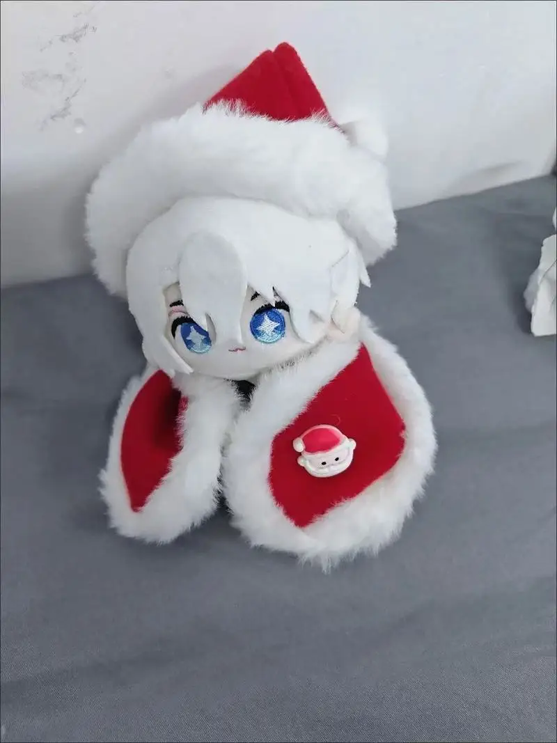 10cm algodão boneca traje de natal chapéus xales capas com capuz ídolo boneca roupas de férias vestir-se acessórios brinquedo diy presente ﻿