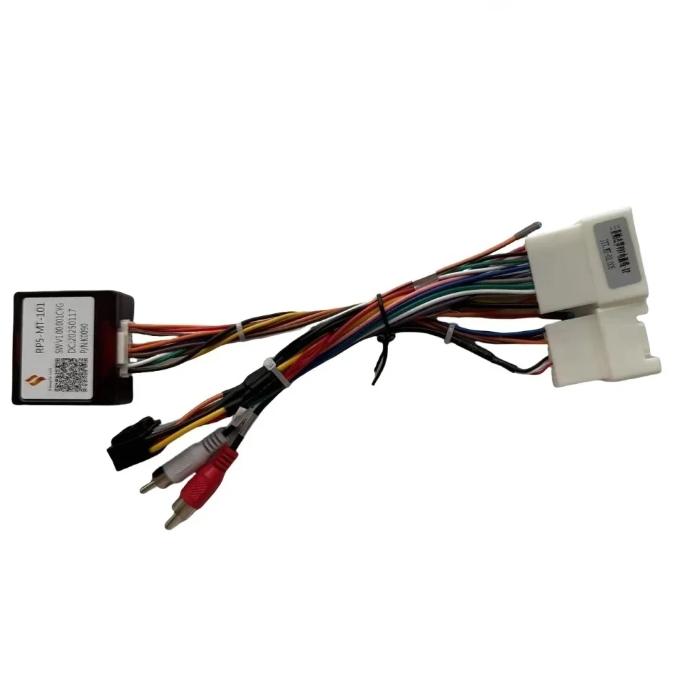 16 Pin Car Wiring Harness Adapter Canbus Box Decoder RP5-MT-101 For Mitsubishi Pajero V97 V73 V60 Outlander Android Power Cable