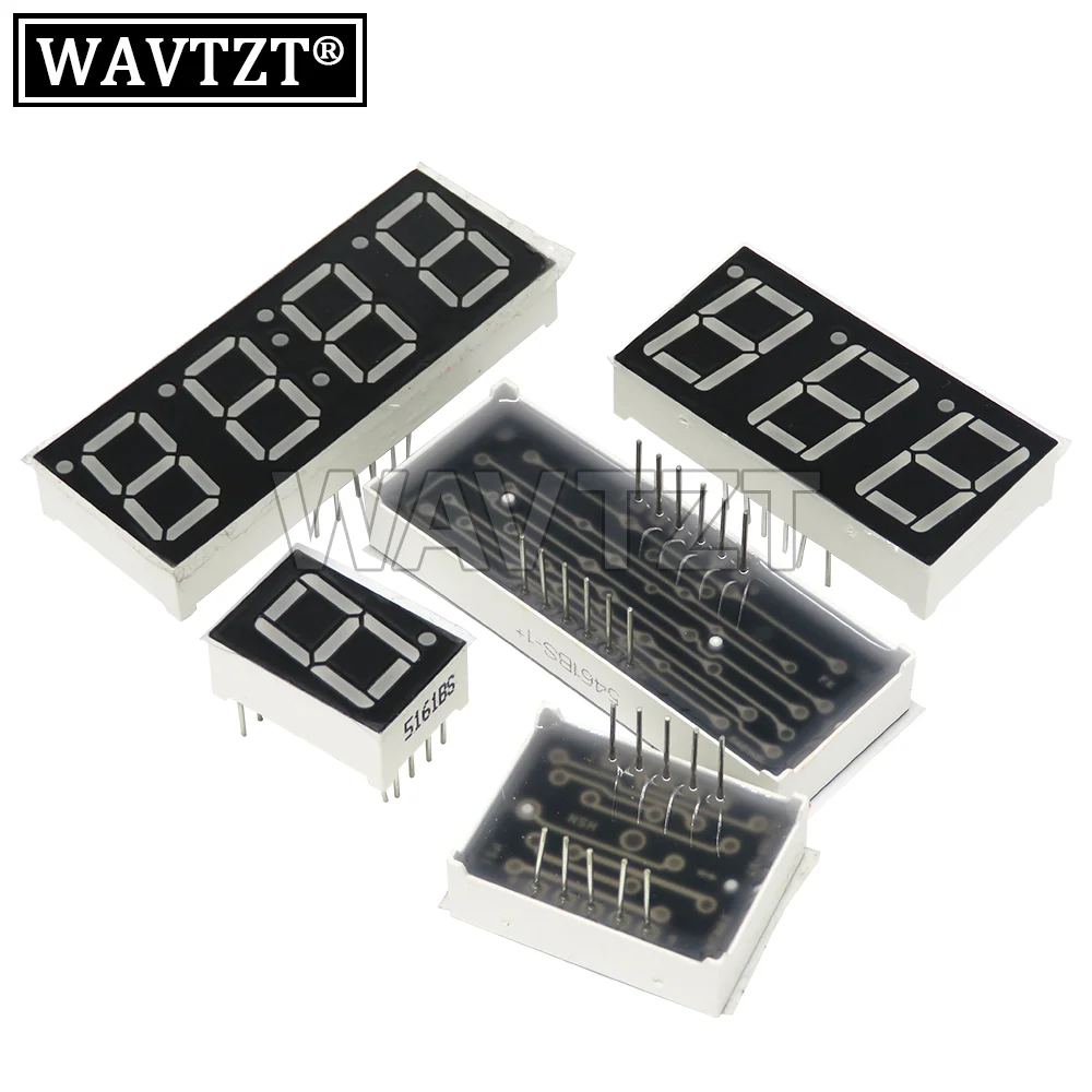 Tubo digital com 12 agulhas LED vermelho Display, cátodo comum como tempo vermelho, 1 bit segmento, 1 bit, 2PCs, 3 bit, 4 bit, 0,56 pol, 2PCs