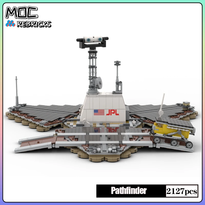 Space Series MOC Bricks Mars Lander Pathfinder - Sojourner 1:9 Scale Building Block Set DIY Boy Education Toys Christmas Gifts